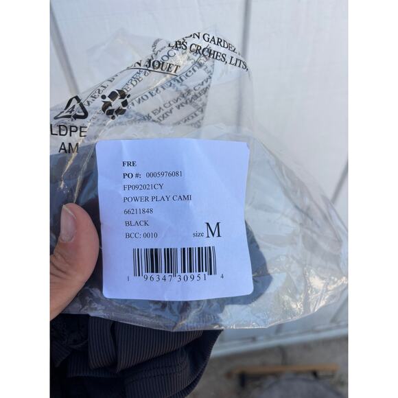 NWT Free People Intimately Power Play Cami, Revolve, Black, Sz‎ M - Picture 5 of 9